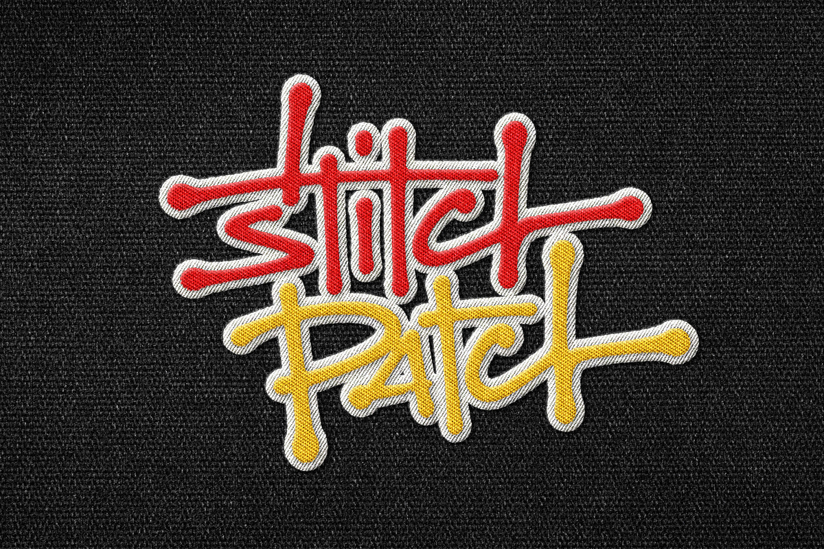 Embroidery Patch Mockup, a Merchandise Mockup by Design Squad (Photo 1 of 4)