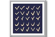 Set of Vector Check Marks, an Outline Icon by FineArtStudio (Thumbnail 3 of 3)