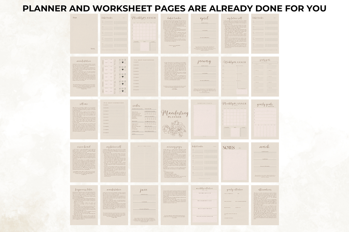 Ultimate Manifesting Planner Bundle, a Social Media Template by Digital By Nikoleta (Photo 5 of 7)