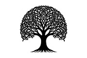 Decorative Tree of Life Vector Set, an Illustration by Creativeshirt (Thumbnail 12 of 13)