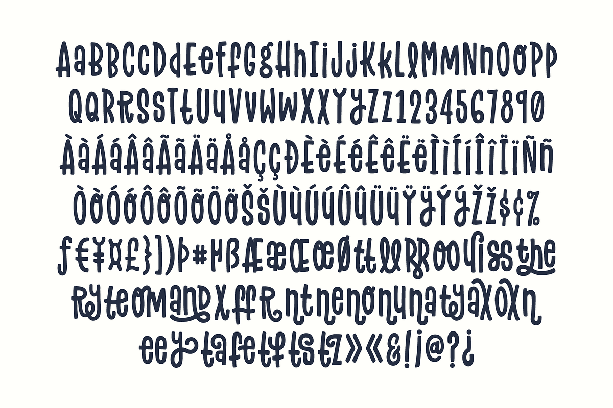 Flowery Font preview 8