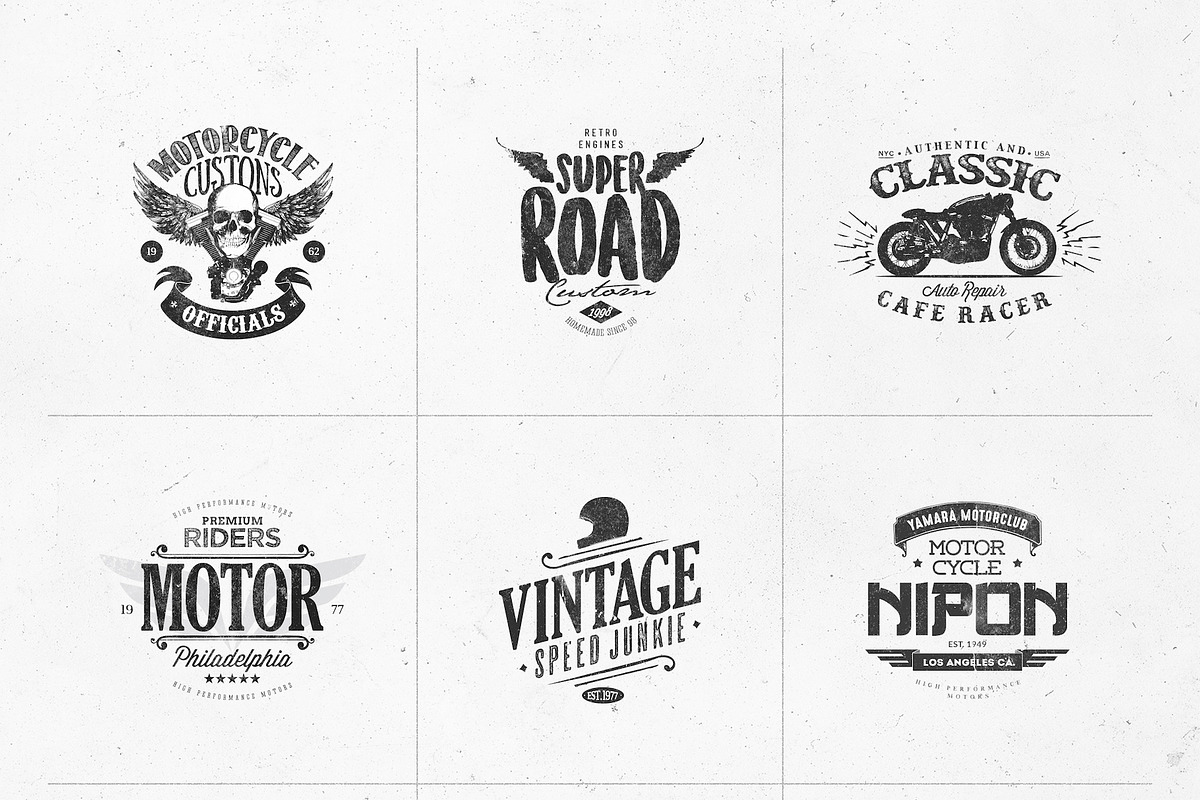 Motorcycle Logo Templates, a Branding & Logo Template by Easybrandz (Photo 2 of 5)