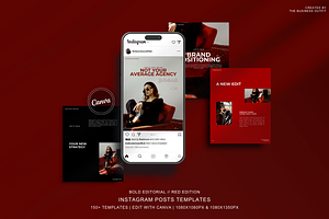 CANVA Bold Editorial Instagram Posts