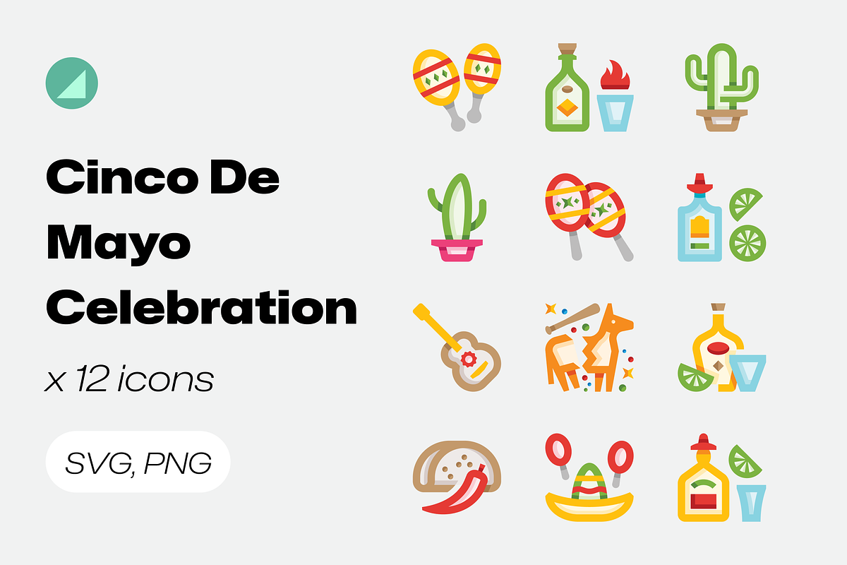 Basicons / Holidays / Cinco De Mayo, a Duotone Icon by Danil Polshin
