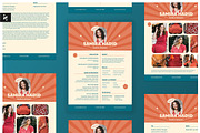 Retro CV Resume Modern Template, a Resume Template by Neermana (Thumbnail 1 of 5)