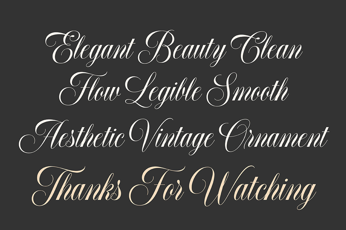 Elisabetta Script, a Script Font by Seniors (Photo 9 of 10)