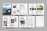 Sports and Culture Magazine, a Magazine Template by ClickPaint_Studio (Thumbnail 1 of 4)
