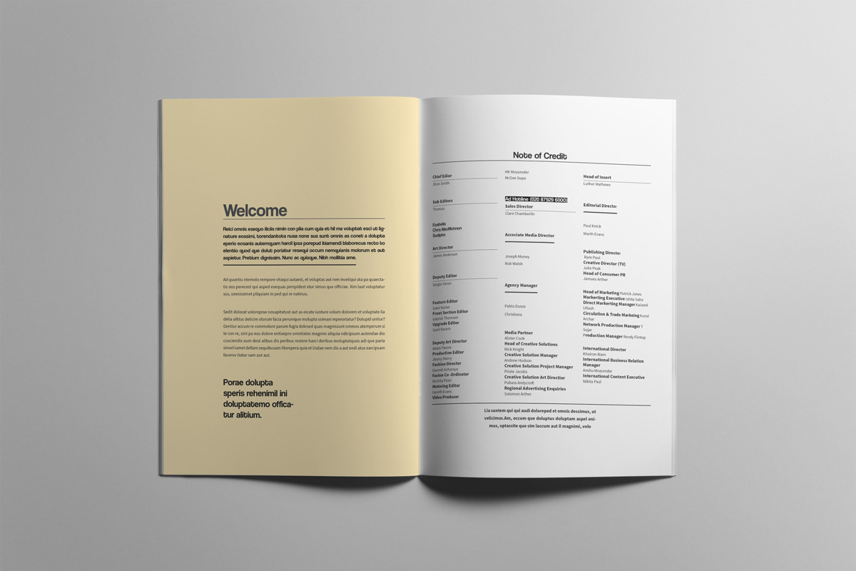 The Best Magazine Layout Design, a Magazine Template by Swayang (Photo 2 of 22)