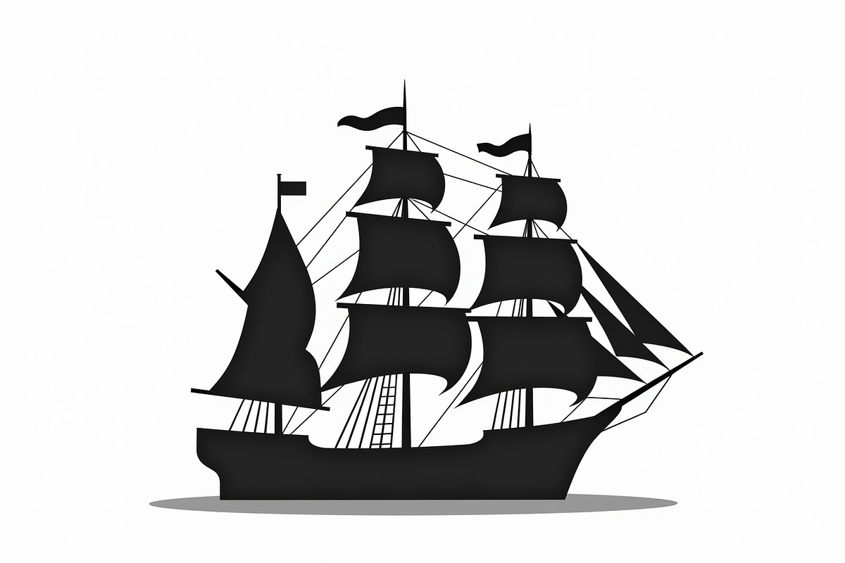 10 Classic Sailing Ship Vector Bundl, an Object Graphic by balal (Photo 10 of 11)
