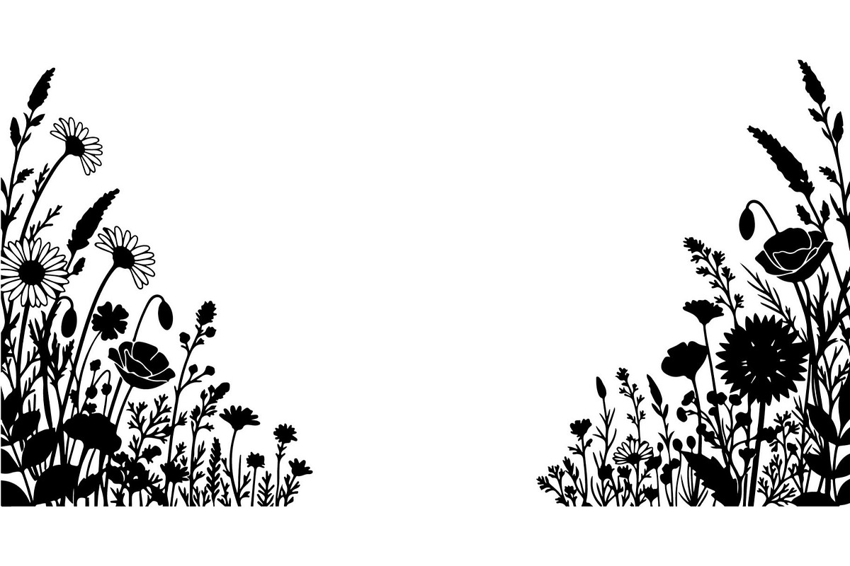 Wildflower Meadow Silhouette, an Object Graphic by Creativeshirt (Photo 7 of 20)