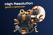 Black Friday 3D Icon pack, an Environmental 3D Model by orenjidesign (Thumbnail 3 of 8)