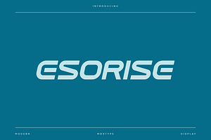 Esorise - Modern Sport Typeface