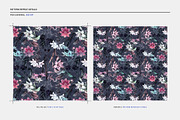 Dark Blooms - Seamless Patterns, a Pattern Graphic by texvogue (Thumbnail 3 of 10)