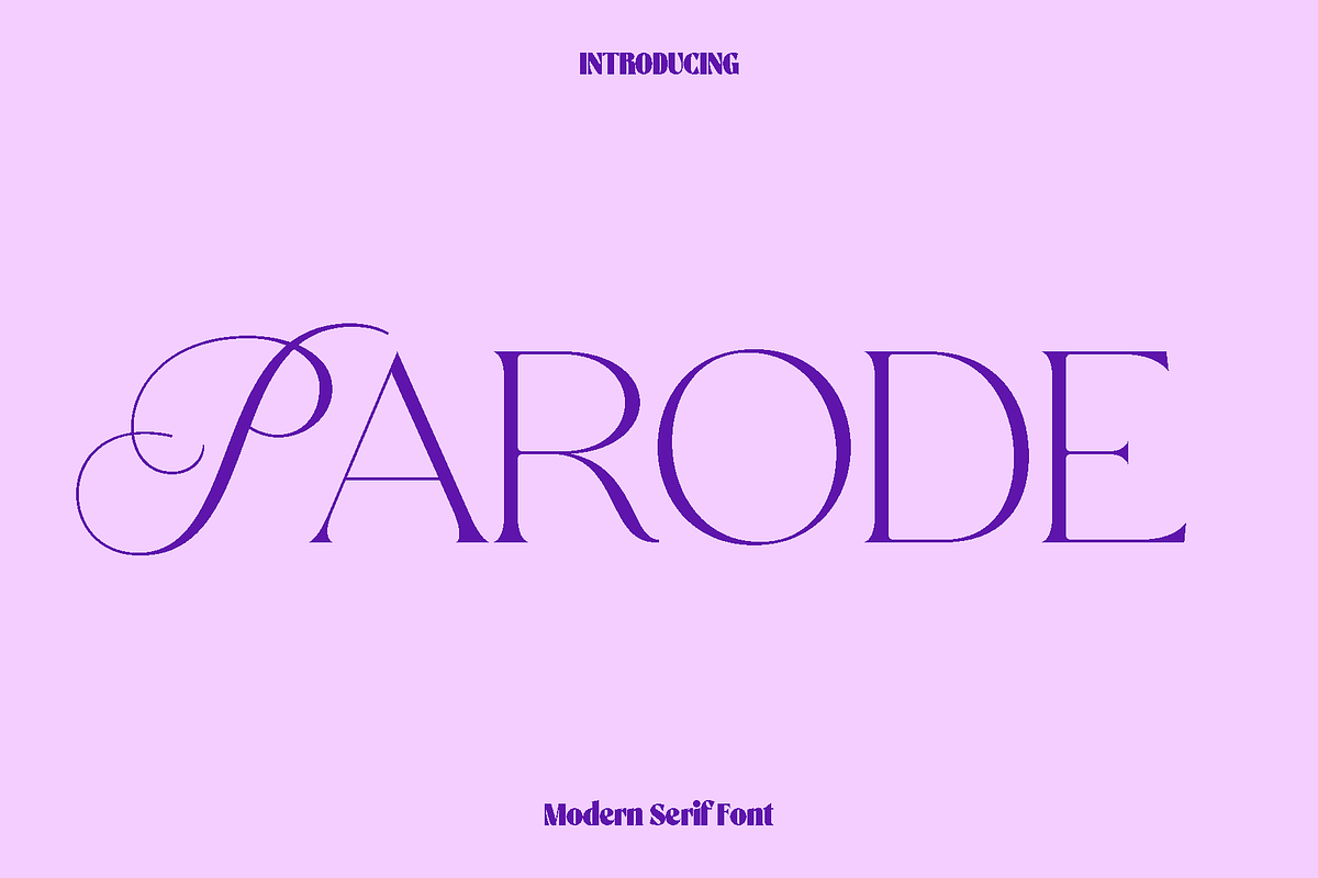 Parode - Modern Serif Font, a Serif Font by Luna Shop (Photo 1 of 7)
