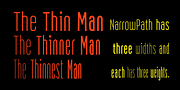 NarrowPath, a Sans Serif Font by Ingrimayne Type (Thumbnail 3 of 8)