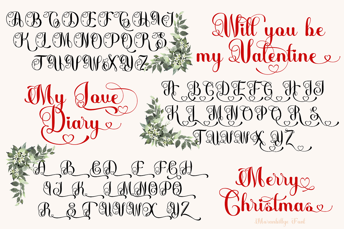 Moranbillye Script, a Script Font by madeDeduk (Photo 7 of 9)