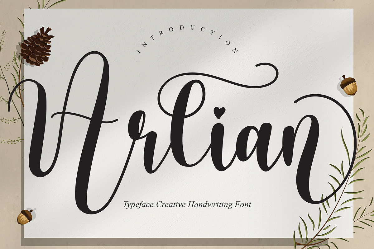 Arlian | Script Font, a Script Font by Scratchones (Photo 1 of 8)
