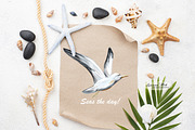 Seagulls Clipart Set, an Animal Illustration by Leonaa art (Thumbnail 6 of 10)
