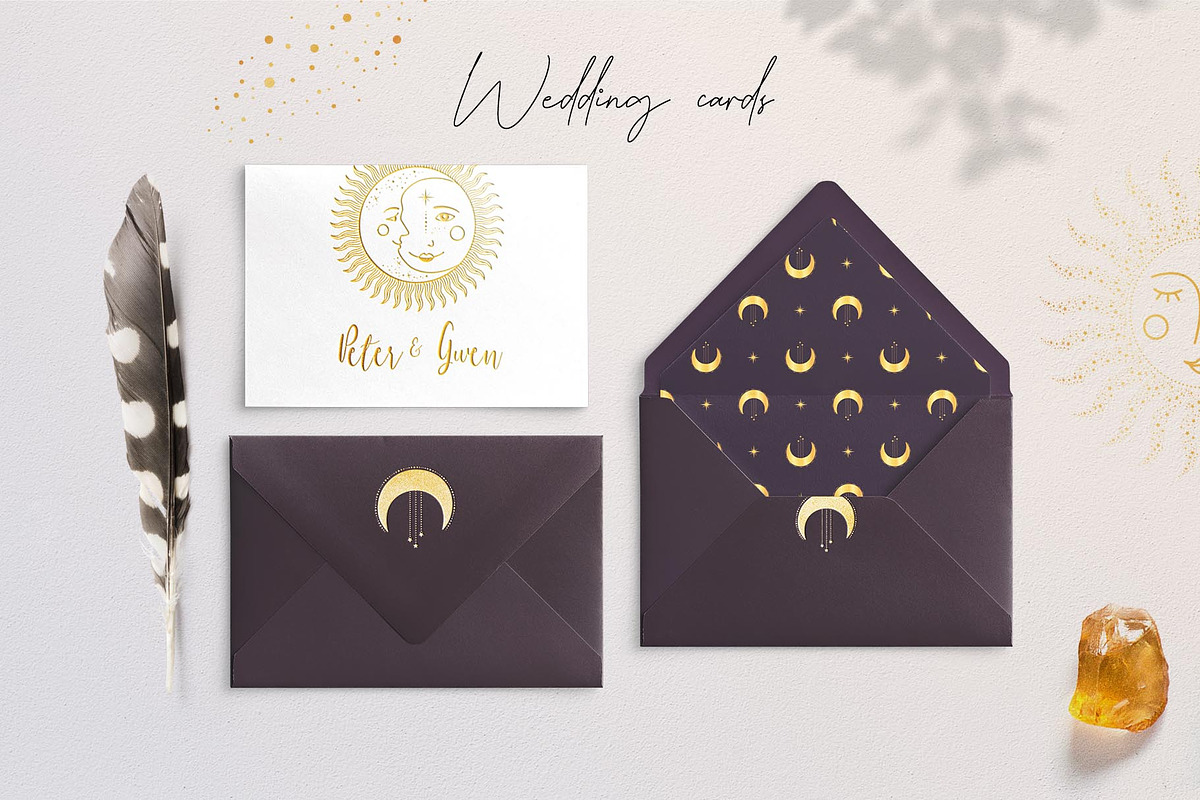 Moon & Star Magic Celestial pack, an Object Illustration by Alisovna (Photo 9 of 14)