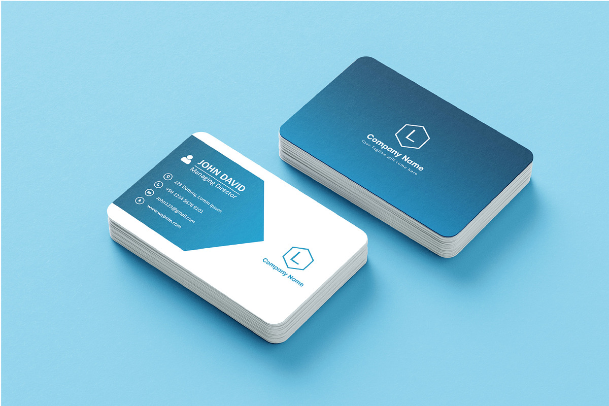 Clean & Modern Business Card, a Business Card Template by NimraAmjad