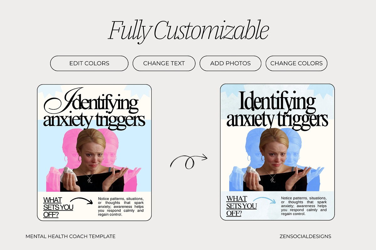 Mental Health Coach Instagram Template preview 6