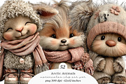 Arctic animals png set, an Illustration by SinaCreation (Thumbnail 1 of 11)
