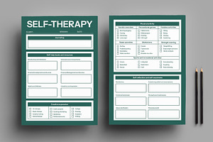 Self Therapy Template, a Stationery Template by MightyDesign