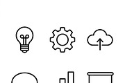 44 Business Presentation Icons, an Outline Icon by adenpinkstore (Thumbnail 8 of 14)