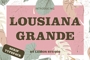 Lousiana Grande - Modern Serif, a Serif Font by Lemon Studio Type (Thumbnail 1 of 7)