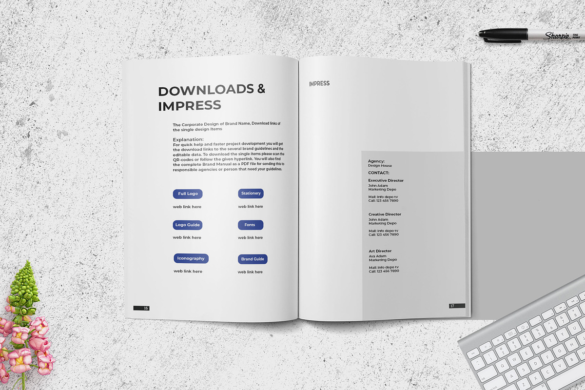 Brand Guideline, a Brochure Template by Graphic Template (Photo 7 of 11)