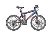 Big set of twelve different bicycles, a Healthcare Illustration by WINS Doodle shop (Thumbnail 10 of 17)