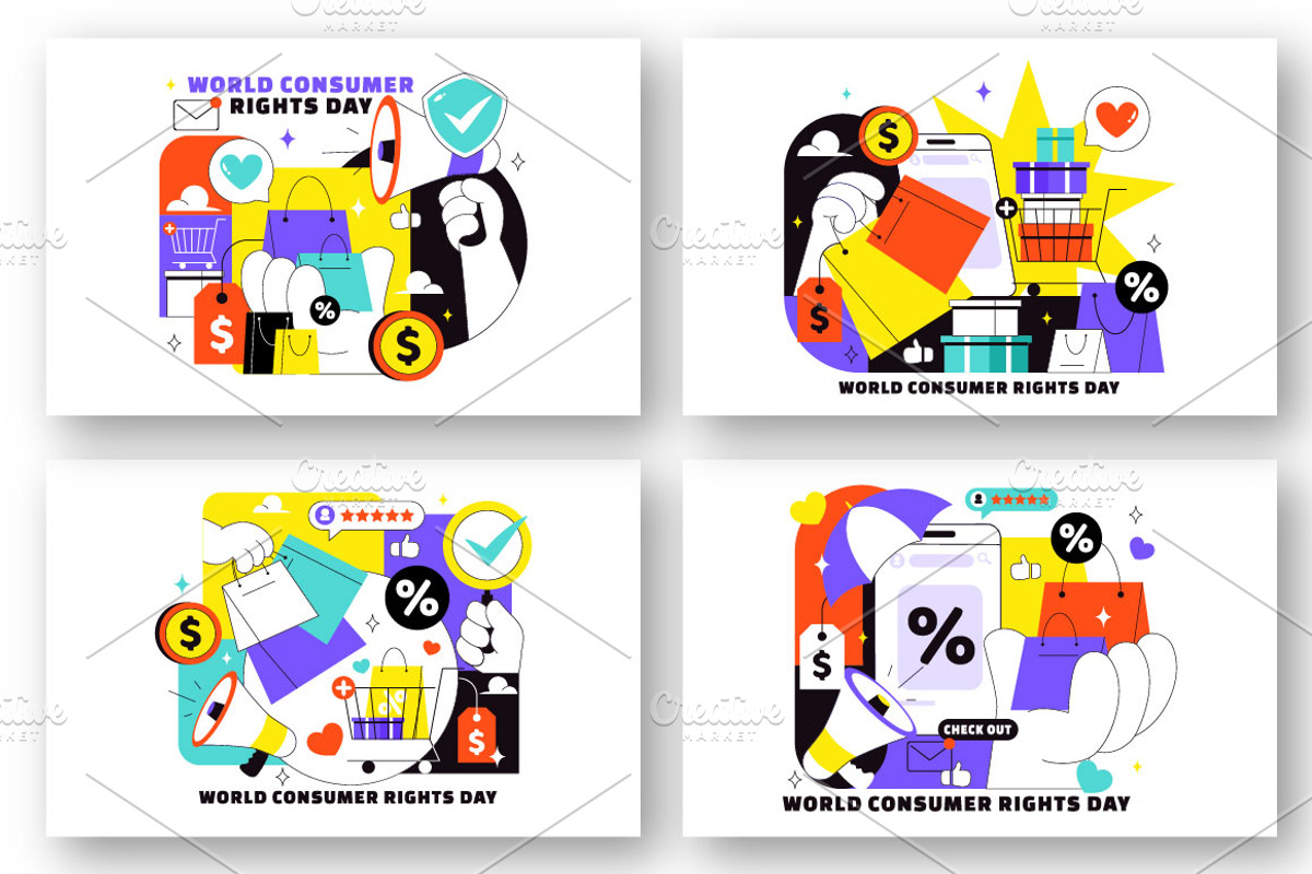 10 World Consumer Rights Day, a Person Illustration by denayunebgt (Photo 3 of 4)