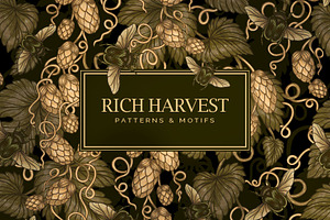 RICH HARVEST — Botanical Patterns, a Decorative Illustration by Liiafis