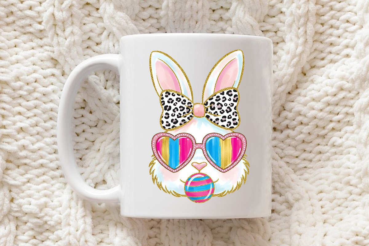 Glitter Easter Bunny Coquette PNG, an Illustration by Libby Wishes (Photo 6 of 6)