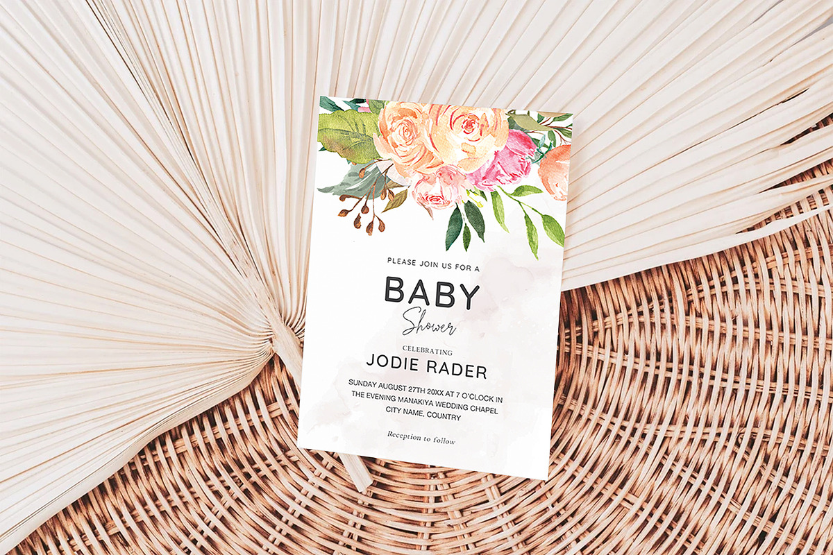 Baby Shower Template, an Invitation Template by ShineOnWedding (Photo 2 of 10)