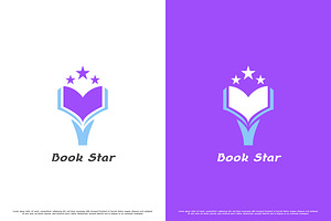 Book Star Logo Design Illustration, a Branding & Logo Template by Morvana Crew