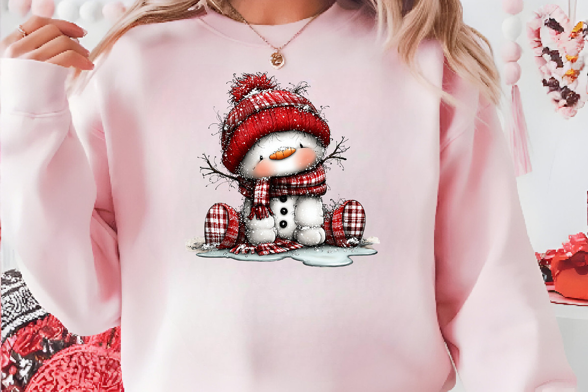 Cute Snowman Clipart Bundle, a Seasonal Illustration by CreationArt (Photo 5 of 5)