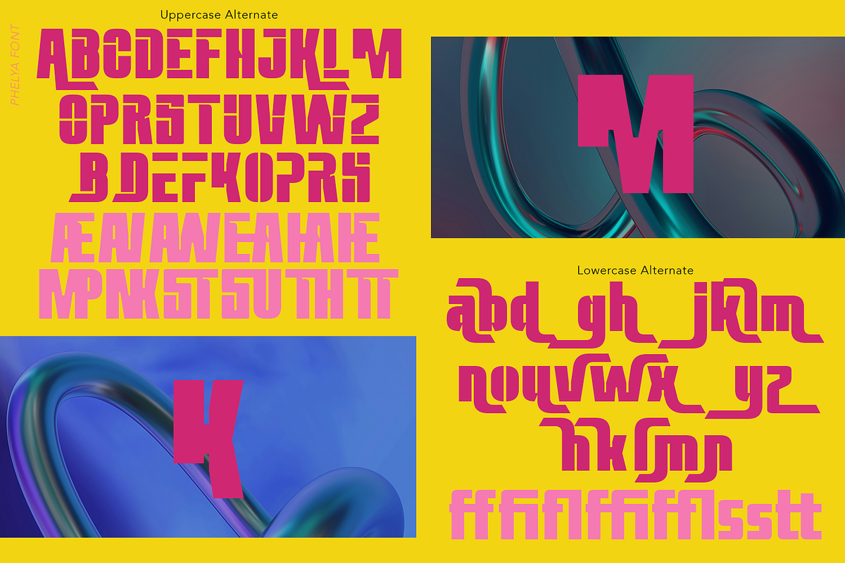 Phelya Display Font, a Font by madeDeduk (Photo 6 of 10)