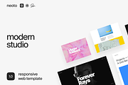 neoto-creative-studio, a Websites & App Template by canve (Thumbnail 1 of 2)