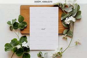 4x6 Card Mockup Invitation Card Mock