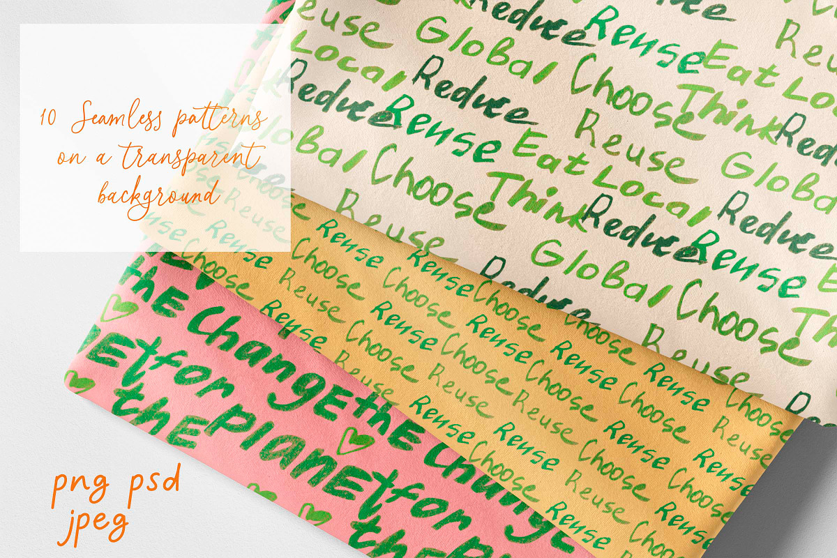 Kids Crayon Eco Lettering Seamless, a Pattern Graphic by Lucyinyourheart (Photo 3 of 10)
