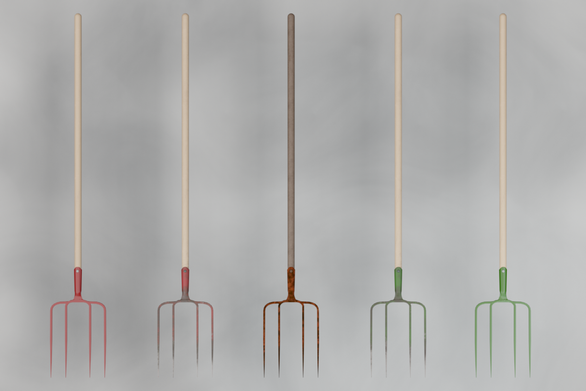 Pitchfork set, an Object 3D Model by mockupzz (Photo 2 of 5)