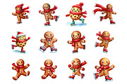 Christmas Gingerbread Man Cookie, an Illustration by Design Market (Thumbnail 2 of 3)