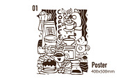Poster Coffee, a Food Illustration by linhnguyen124 (Thumbnail 1 of 4)