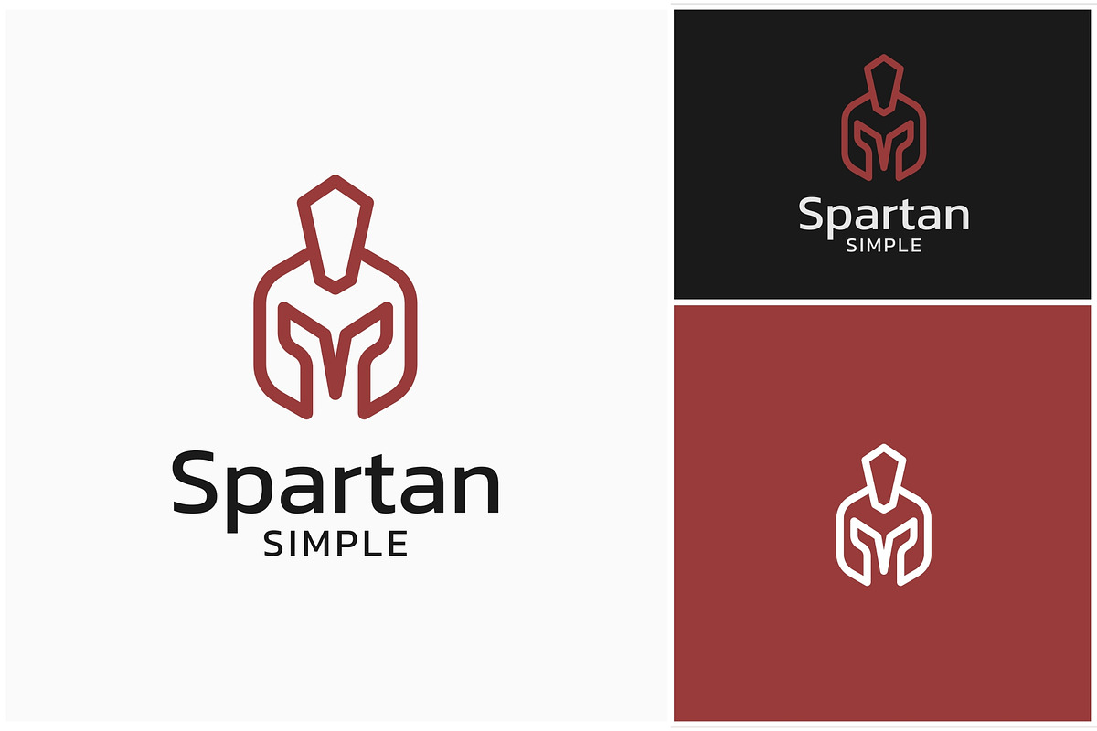 Spartan Warrior Helmet Simple Logo, a Branding & Logo Template by ika trisiana (Photo 1 of 2)