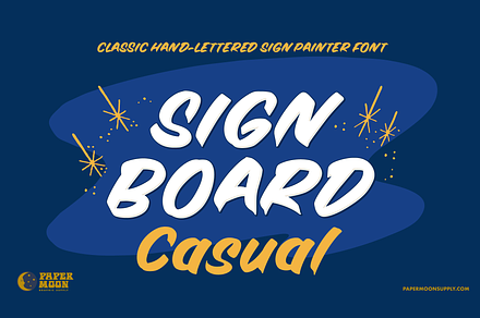 Signboard Casual Sign Painter Font