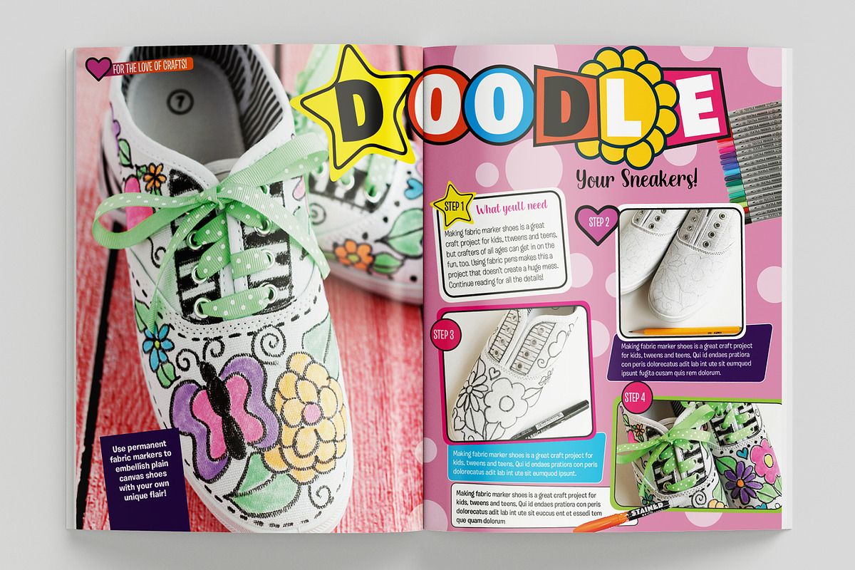 Kids Magazine Template, a Magazine Template by Red Cactus Creative (Photo 3 of 20)