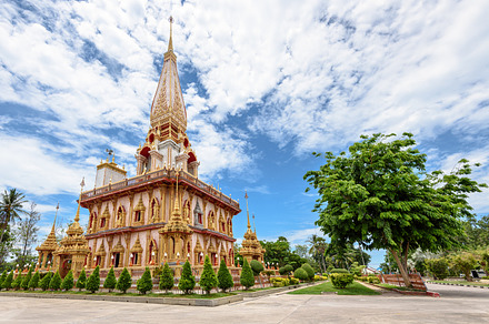 Wat chaitararam temple featuring chalong, wat, and chaitararam, an Architecture Photo by yongkiet jitwattanatam