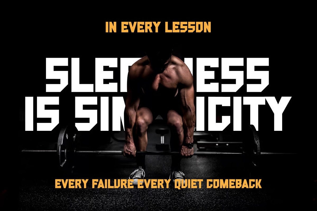 Spynetic - Athletic Display Font, a Sans Serif Font by Brand Earth (Photo 7 of 7)