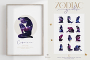 Watercolor Zodiac Girls, an Illustration by beehouse studio (Thumbnail 1 of 4)